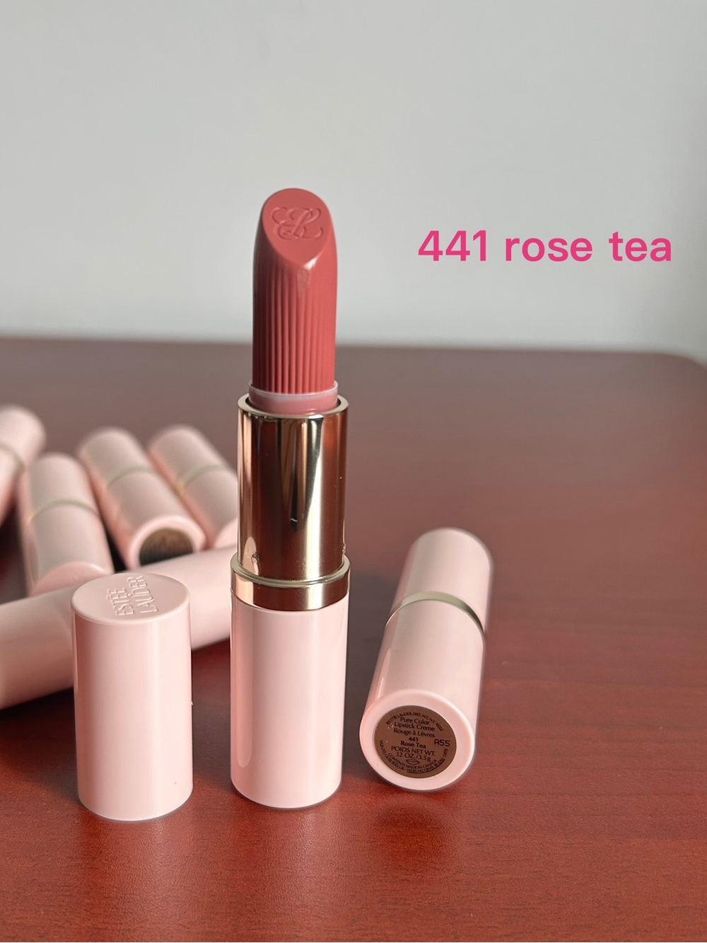 Estée Lauder Pure Color Creme Lipstick 441 Rose Tea Pink NWT